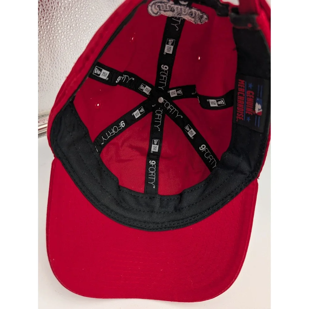 New Era 9FORTY St Louis Cardinals Youth Hat Red Heart Leopard Print Baseball Cap